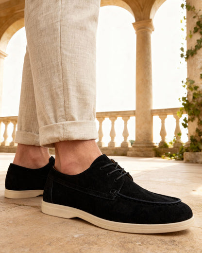 Verona – Zapato Ligero de Cordones (Efecto Ante)