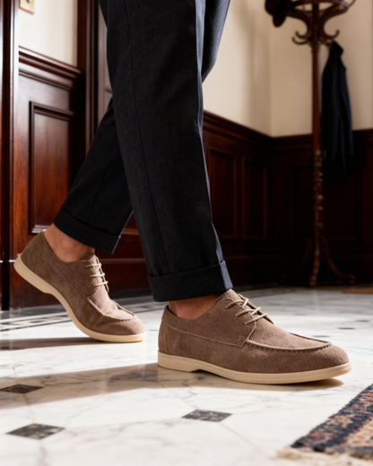Verona – Zapato Ligero de Cordones (Efecto Ante)