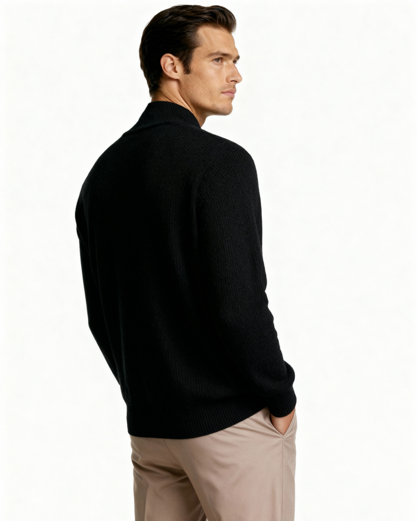 Sylt – Chaqueta de Punto 100% Cachemira (Con Cremallera)