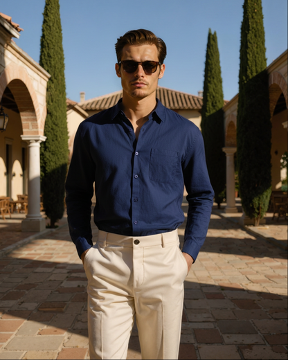 Capetown – Camisa de Lino Premium (Manga Larga)