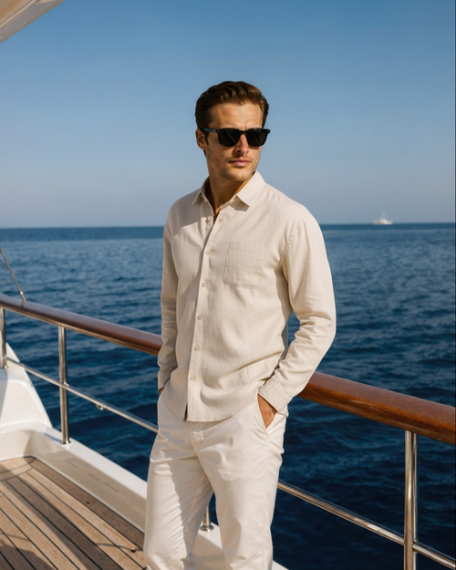 Capetown – Camisa de Lino Premium (Manga Larga)