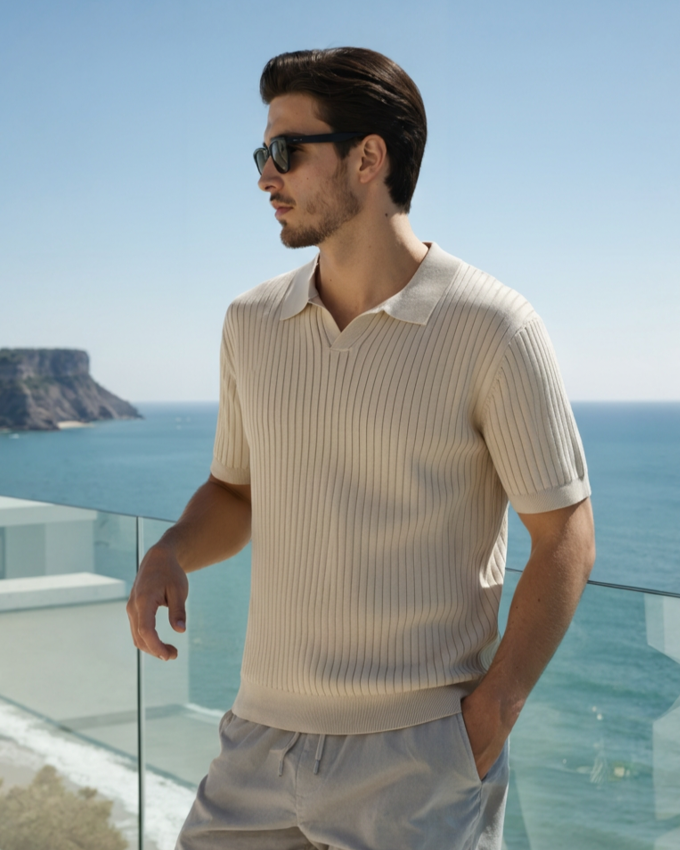 Siena – Polo de Punto Canalé Premium